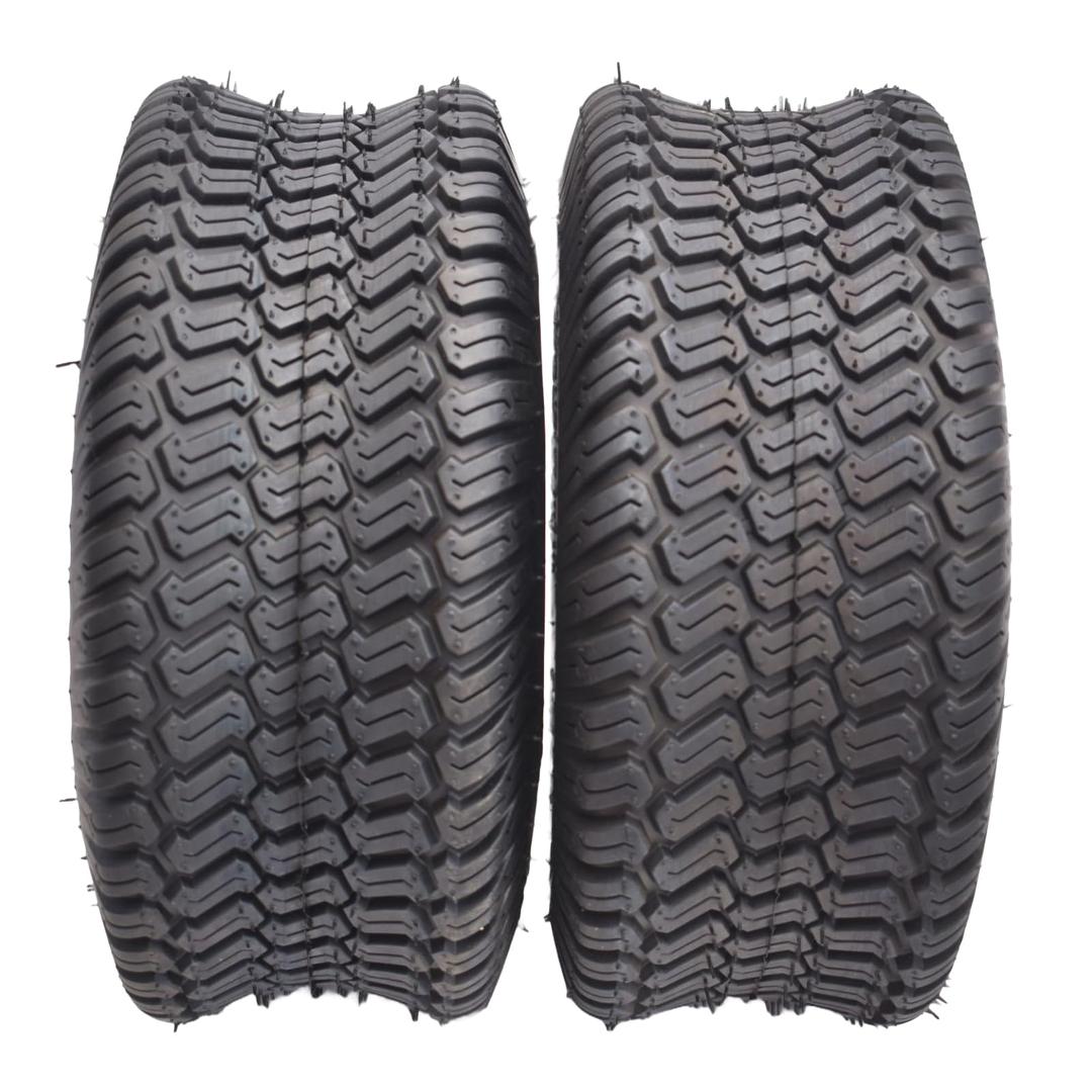 Dayrim 20x8.00-8 Lawn Mower Tires, Set of 2, 4-Ply Tubeless Turf Tread, for Garden Tractor & Riding Mower,Golf Cart Tires