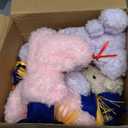 Poen 24 Sets Graduation Mini Plush Bears Bulk, Blue Cap Stuffed Teddy Bear with Organza Bag and Card for Class of 2026 Kindergarten Preschool High School Party Favor