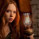 Cabilock Glass Lamp Shade Replacement 3 Inch Oil Lamp Chimney Kerosene Cover for Outdoor Camping and Home Lighting Accessory (14.5x9.5cm)