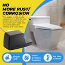 Qualihome Universal Side Mount Toilet Handle - Replaces Eljer & Toto Handles - Black