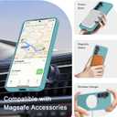 YENAPOON for Samsung Galaxy S26+ Plus Case, Matte Magnetic Phone Cover [with 1 Screen Protector] [Support for MagSafe] [Shockproof Military Grade Protection] Translucent Frosted Back, Light Blue