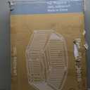 Sweetcrispy Plastic Dog Playpen - 6-Panel 24" Expandable & Durable Pet Fence for Medium Dogs - Indoor & Outdoor Portable Puppy Playpen with Secure Locking Door, White