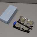 racico Computer Blue Light Blocking Glasses Blue Light Glasses Men Women, Anti Blu-Ray Clear Gaming Glasses Lenses (A1 Mattle Black/Tea/Clear, Pack of 3)