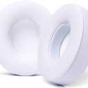 Wicked Cushions Replacement Ear Pads for Beats Solo 3 Wireless On Ear Headphones - Also fits Beats Solo 2 Wireless, Enhanced Noise Cancellation, Improved Comfort, Industrial Adhesive | White