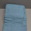 SE SOFTEXLY Muslin Throw Blanket,100% Cotton Throw Blankets for Couch Bed,4-Layer Gauze Breathable Blanket for All Season,Soft and Lightweight Blue Blankets Full/Queen Size(80"x90",Light Blue)