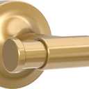 Franklin Brass Voisin (1-Pack) Towel Hooks Satin Gold Wall Mounted for Robes & Towels 2-Prong Holder, Bathroom Accessories VOI35-BB