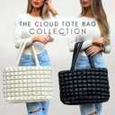 CITRUSY The Cloud Tote Bag Set | Puffer Tote Bag with Insert Pouch | Quilted Tote Bag for Women | Shoulder Puffy Bag