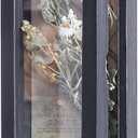 Freezing point Shadow Box Frame 5x12.5 Shadow Box Pin Display Case Cabinet Picture Frame with Linen Back Memorabilia Awards Medals Bouquet Badge Wedding Memory Box for Keepsakes Black Small Narrow