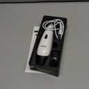 LuckyTail Pet Nail Grinder for Dogs and Cats - Super Quiet and Low Vibration Electric Dog Nail Grinder with 2 LED Lights - USB Rechargeable and Cordless - 2 Speeds - Small to Large Pets (White)