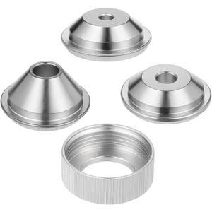 4 PCS Texture Sprayer Orifice Tip Set, 3 Nozzle Tips 1 Threaded Collar Drywall Wall Painting Sprayer Nozzle Tips Set Drywall Texture Hopper GunOrifice Sets for Air Hopper Spray(3/16",1/4",5/16")