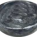 Natural Marble Decorative Bowls for Home Decor, 4.72 inch Hand-Carved Decorative Bowl Key Bowl, Ritual Use, Incense Burner