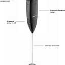 Chefman Handheld Electric Milk Frother Create Foam for Coffee, Cappuccinos, & Lattes, Mix Matcha & Protein Powder, Cordless & Compact, Stainless Steel Wand, Battery Operated