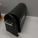 Architectural Mailboxes 7900-7B-SR-10 Boulder Postmount Mailbox, Large, Black