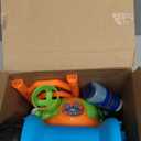 SLOOSH Bubble Lawn Mower Toddler Toys - Spill-Proof Bubble Machine Pretend Gardening Play Toy for Age 1 2 3 1-3 Year Old Baby Boys Indoor Outdoor Use, Easter Basket Stuffers Birthday Gifts (Blue)