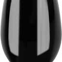 Stemless Goblets 12oz Black Case of 48 (8 packs x 6)