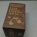 Superbaking Sourdough Starter Jar, Beginner Sourdough Starter Kit, 34oz Wide Mouth Sour Dough Glass Jar with Guides & Recipes, Sourdough Bread Baking Supplies, Sourdough Container Crock