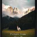 Giftgarden 24x36 Poster Picture Frame Black, Textured Aluminum Frame 36x24 for Wall Display, Single