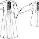 Folkwear English Smock #221 Farmer Shirt Artist Blouse Traditional Old England Sewing Pattern (Pattern Only) folkwear221