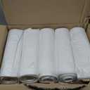 Ultrasac Heavy Duty 55 Gallon Clear Trash Bags - (Value 50 Pack) - 1.2 MIL equivalent Industrial Strength Plastic 37" x 54" for 50-55 Gal Cans -Fits Toter, Rubbermaid Brute, Carlislie Bronco etc.