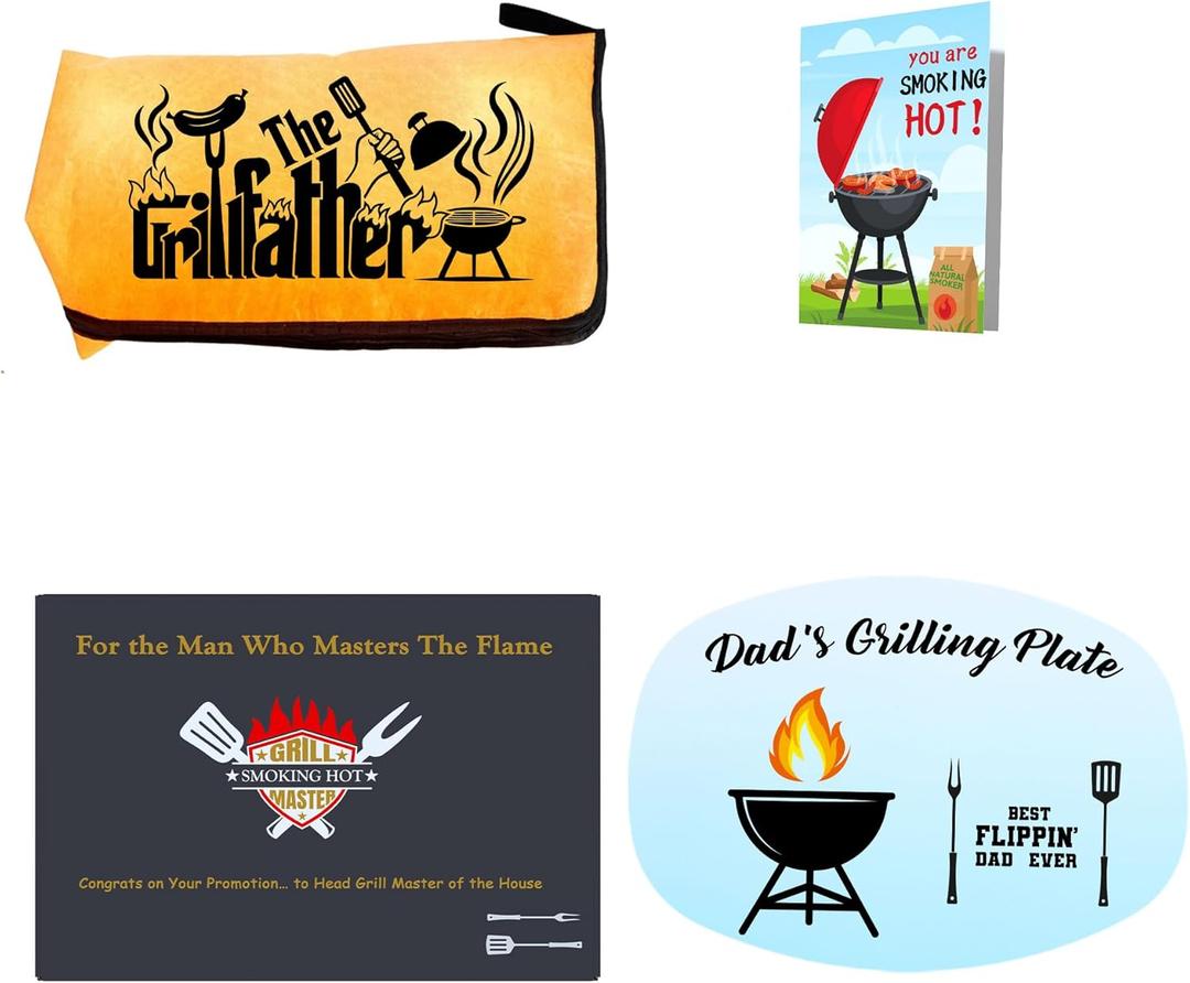 2 x BBQ Resting Bag & Tray Barbecue Accessories Gifts for Dad, Christmas & Father's Day Smoker Outdoor Kitchen Grilling Tools Blanket & Serving Tray Gifts for Daddy Regalos para Papa