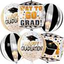 Graduation Decorations 2026 | XtraLarge Happy Graduation Balloons - Pack of 6, 22 Inch | Congrats Grad Balloon, Grad Party Decorations, Class of 2026, Graduation Foil Balloons, KatchOn