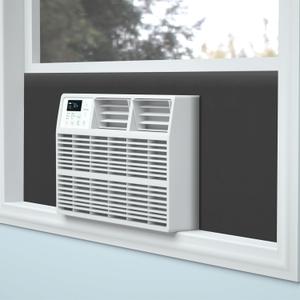 Air Jade Window Air Conditioner Side Panels, Full Surround Insulated Foam Cover for Indoor Window AC Unit, Window AC Seal Kit for Summer and Winter, Black