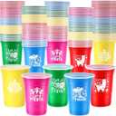 30 Pack Let's Fiesta Cups, Cinco De Mayo 16 oz Plastic Disposable Cups for Mexican Party Hot Cold Drinks Fiesta Taco Birthday Party Supplies Decorations