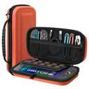 TiMOVO Carrying Case for Nintendo Switch 2 (2025), Large Capacity Protective Hard Shell Portable Travel Case Pouch for Switch 2, with 10 Game Card Slots and Pockets for Console & Accessories, Orange