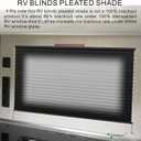 Dulepax RV Blinds,RV Pleated Shades,RV Blinds Pleated Shades, 62" W x 32" L Black RV Window Shades,Camper Blinds,RV Window Blinds for RV Camper Travel Trailers Motorhome's Window
