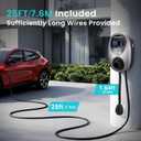 GROWNEER Level 2 EV Charger, 48Amp, J1772 Universal Fit for All Vehicles, 25ft Cable, WiFi (2.4GHz) Smart App, (IP66), UL & ETL Certified, NEMA 14-50 Plug-in 220-240V Extra Tesla Adapter Gift