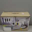 Farberware Classic Large Rust Resistant Full Dishrack with Removable 3 Compartment Flatware Caddy, Andlged Drain Board, 3-Piece, White