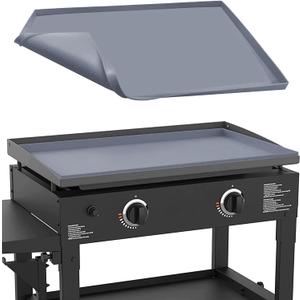 28" Silicone Griddle Mat for Blackstone 28 Inch Grill, Heavy Duty Food Grade Silicone Griddle Cover, Protect Your Grill from Dirt & Rust All Year Round (Gray)