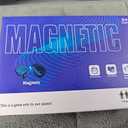 Magnet Chess Game with String & Stones,Magnet Game with 1 String & Portable Storage Bag, for Family & Party & Travel & Camping, Puzzle Strategy Games (20 Magnetic)