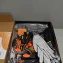 INCLY 24 PCS Real Tool Set with Tool Bag, Small Real Hand Tools Kit, Construction Learning Tools Hammer Screwdriver for Home DIY Building and Woodworking (Orange)