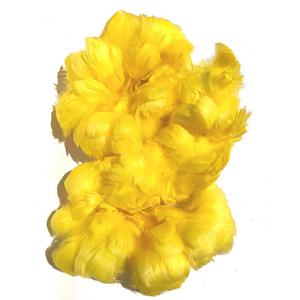 American Feathers Dyed Goose Coquilles Feathers for Hawaiian Feather Leis (Yellow)