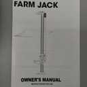 BISupply Farm Jack - Red 48in Cast Iron High Lift Jack Utility Off Road Jack with a 3.3 Ton (6614lbs) Weight Capacity