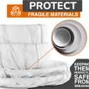 Crown Display White Tissue Paper for Gift Bags White Tissue Paper Bulk 17 GSM - 960 Sheets 15" X 20" 10lb Newsprint for Packing, Birthday Gift Box Filler, Packing Supplies for Moving Supplies