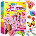 Klever Kits Headband Making Kit for Girls - Make Your Own Fashion Headbands - DIY Hair Accessories Set, DIY Arts and Crafts Gifts for 5 6 7+ Year Old