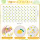 Moukeren 8 Pcs Tulle Table Runner 30 x 120 Inch Tulle Lace Cloth Rectangle Fruit Table Cover for Summer Birthday Baby Shower Wedding Party Home Kitchen Decor (Lemon)