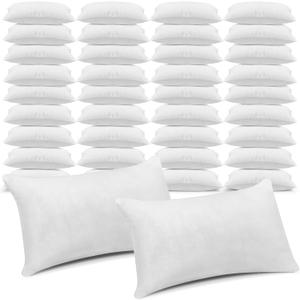 Macarrie 36 Pcs Queen Size Pillows for Sleeping Standard Size Inserts Hotel Bed Pillows Bulk for Stomach Back and Side Sleepers Machine Washable (20 x 26 Inches)