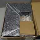 NATURE'S SOURCE Corner Floating Shelves with Invisible Brackets, Corner Shelves Wall Mounted Set of 3, Bedroom Bathroom Kitchen Living Room Office- Gothic Style 16.6" x 6" (Black)