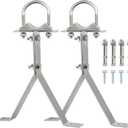 XRDS-RF Antenna Wall Mount 8 Inch Heavy-Duty Stand Off Wall Mast Mount Windproof Antenna Mounting Bracket for TV Antenna Mast ( 2-Leg + 2-Leg)