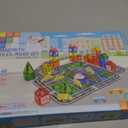 Magnetic Tiles Road Toys for 3+ Year Old Toddler, Magnetic Blocks Building Toys for Kids Ages 3-5 5-7 Girls Boys, STEM Montessori Sensory, Classroom Must Haves