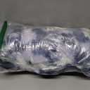 Amlie Home Faux Fur Throw Blanket for Couch, Ultra Soft Fuzzy Plush Bubble Throw for Sofa, Living Room & Home Decor, 50"x60", Tie-dye Blue