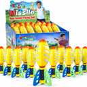 Liberty Imports 12 Pack Flying Foam Foam Missile Footballs with Tails, Sports Aero Pocket Flyers Toys for Kids Outdoor Backyard Activities, Games, Party Favors (9 Inches)