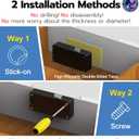 Anweller Smart Cabinet Lock, Hidden No Drill Adhesive Baby Proofing Child Proof Drawer Locks, Keyless RFID Bluetooth Cabinet Locks for Adults File Kitchen Cupboard Closet Liquor - Black
