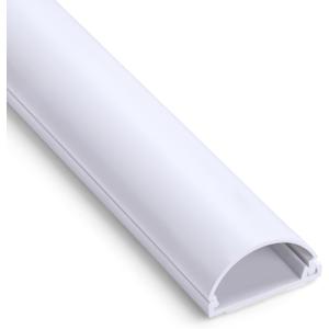 Cord Hider 39in, Cable Hider for 2-4 Cords, Cord Covers for Wires on Wall, Wire Covers for Cords Wall Mount TV, Cable Raceway White, 1 x L39in, W1.4in x H0.7in