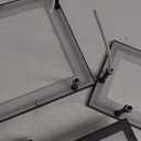 Modern Black Led Ceiling Light 3-Square Design 3000K-6500K Dimmable LED Ceiling Light with Remote 33W Acrylic Ceiling Lighting Fixture for Bedroom Kitchen Dining Room Office Lamps