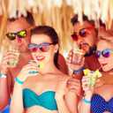 Roshtia 50 Pcs Last Toast on The Coast Bachelorette Party Shot Glasses 2. 87oz Disposable Blue Coastal Bachelorette Plastic Cups for Adult Beach Bridal Wedding Party Favor Supplies