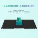Creality Ender 5 Max Epoxy Resin Build Plate, 415 * 430mm 3D Printer Bed Platform, Double-Sided Textured Spring Steel, Heat-Resistant Durable Flexible Wear Resistant Print Platform for 3D Printers